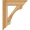 Ekena Millwork Legacy Traditional Rough Sawn Bracket w/ Offset Brace, Western Red Cedar, 6"W x 20"D x 24"H BKT0604X20X24LEC01RWR - alternate 4